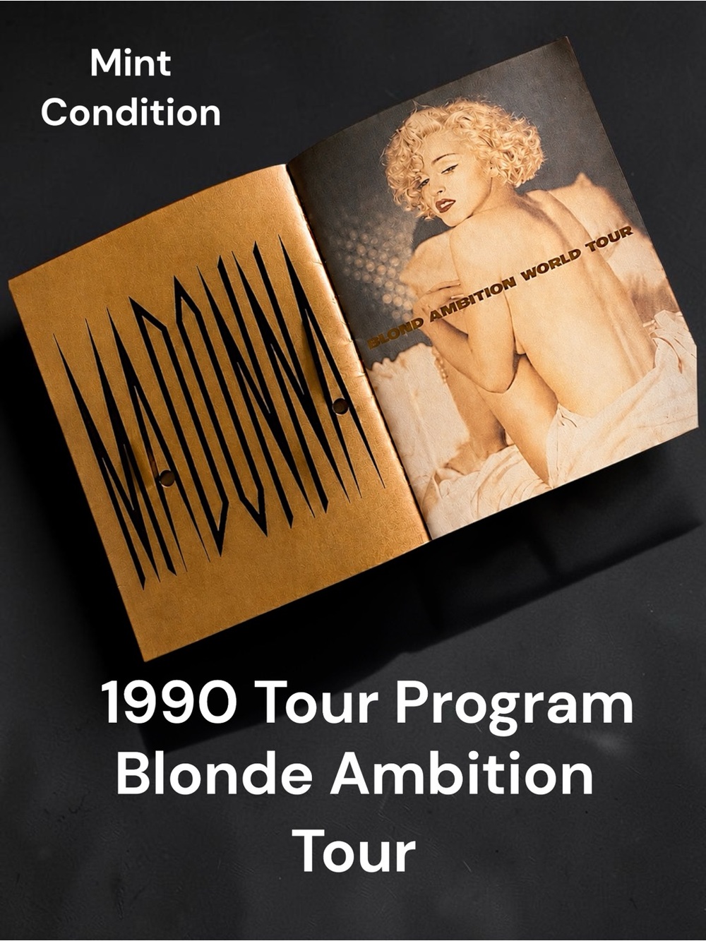 1990 Madonna Blonde Ambition Tour Program - Madonna Los Angeles Show 90s